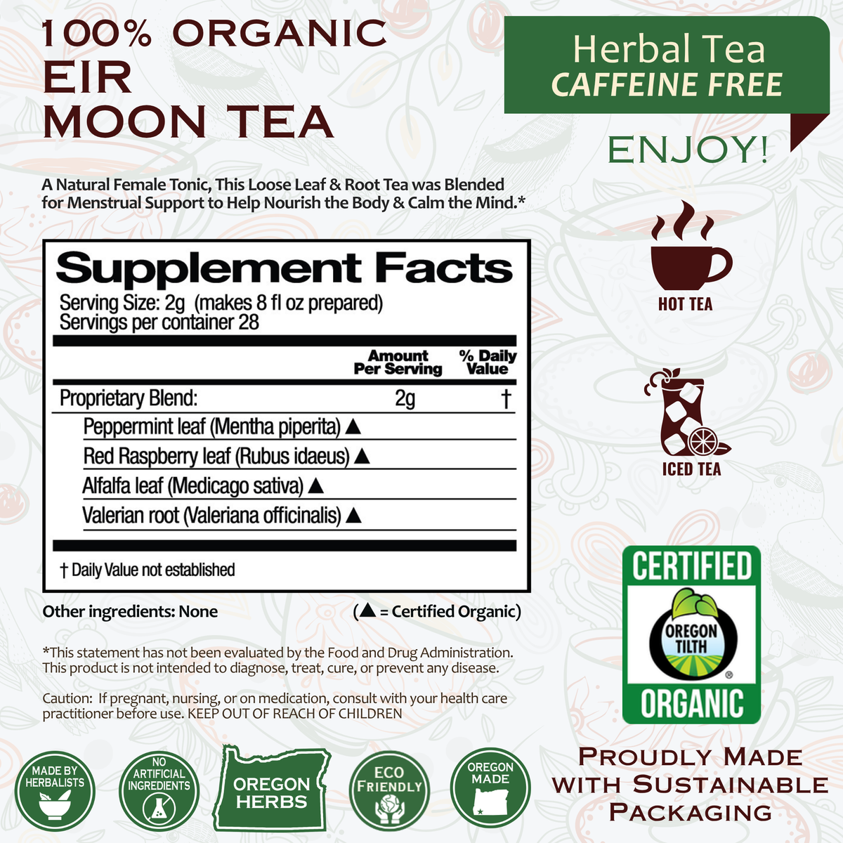 Eir Moon Organic Herbal Tea