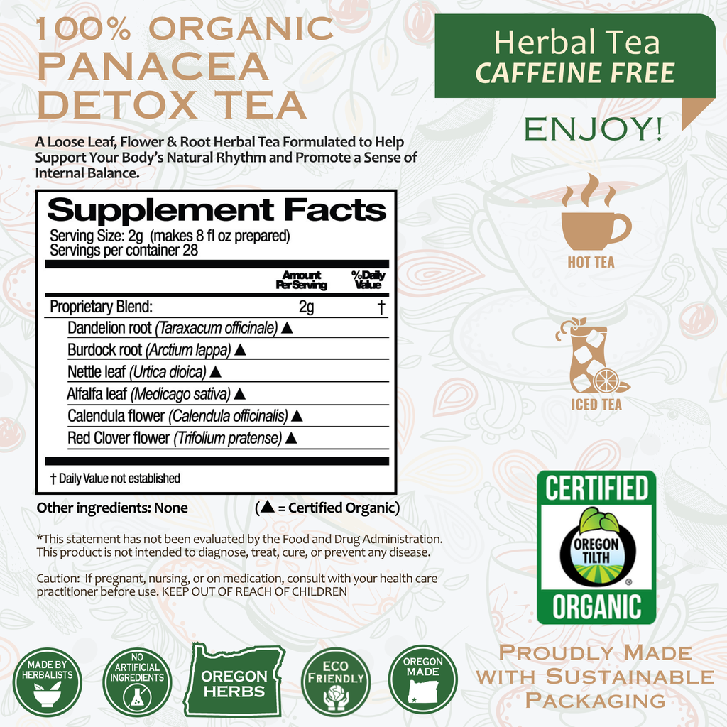 Organic Panacea Detox Herbal Tea