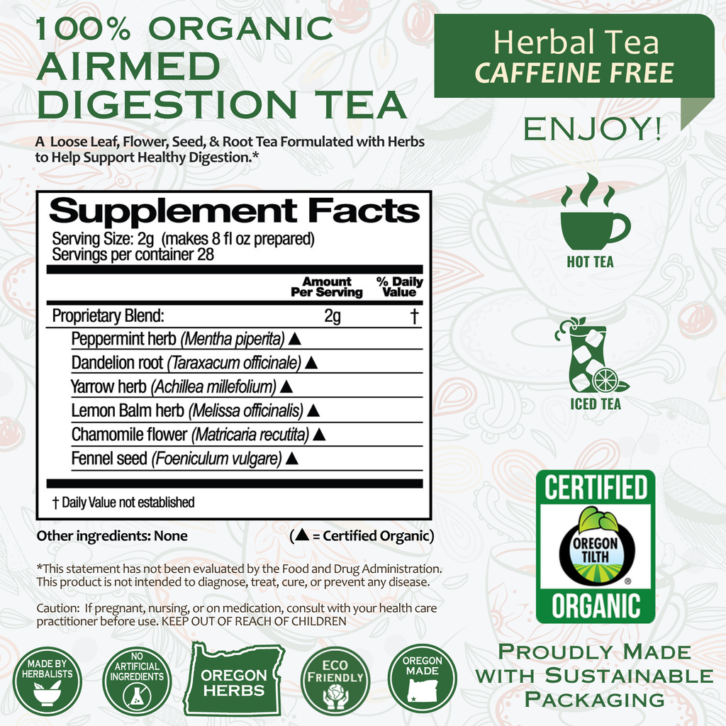 Airmed Digestion Organic Herbal Tea