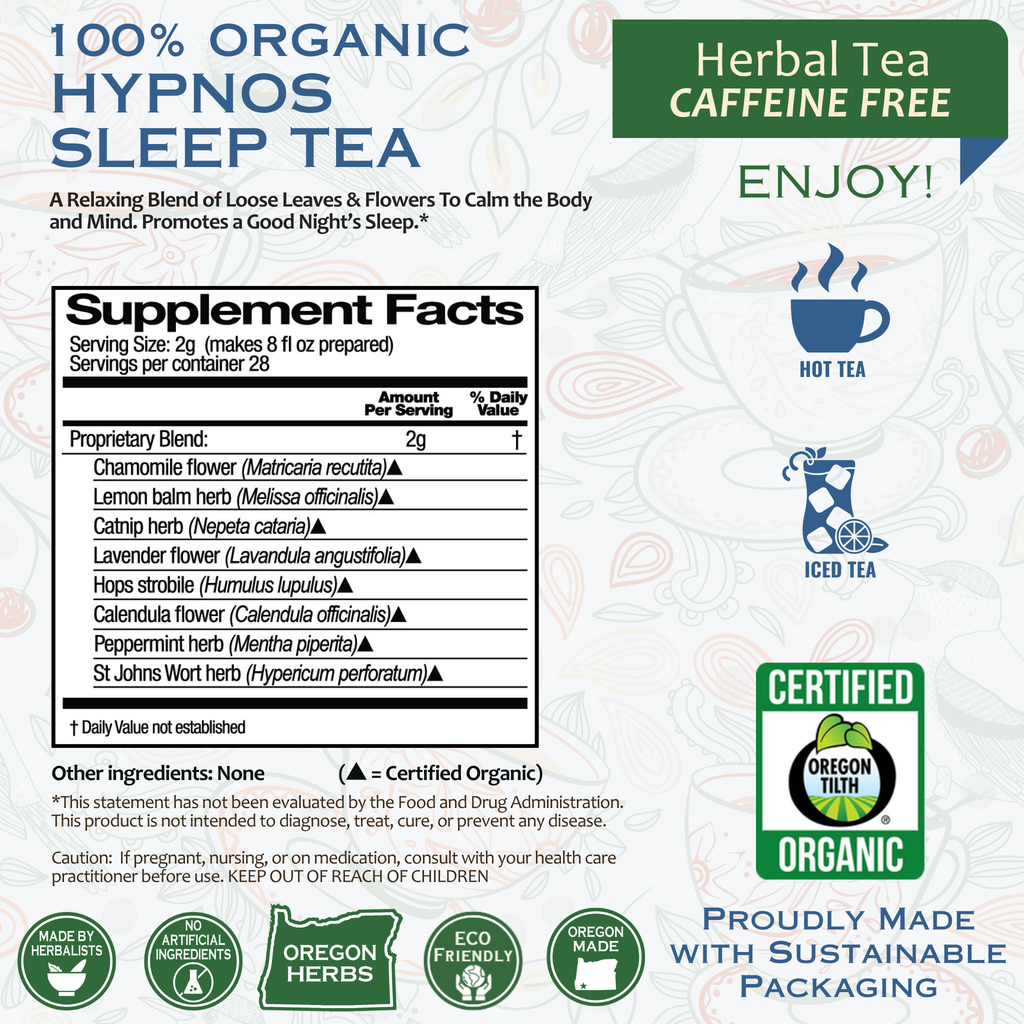 Hypnos Sleep Organic Herbal Tea
